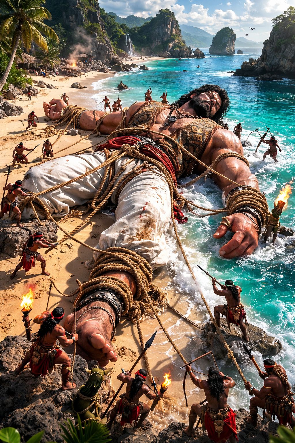 Gulliver Bound on the Tropical Shore