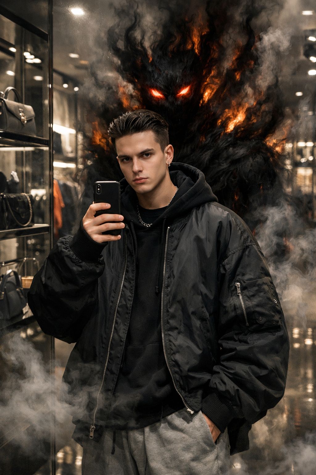 Shadow Entity Luxury Mirror Selfie