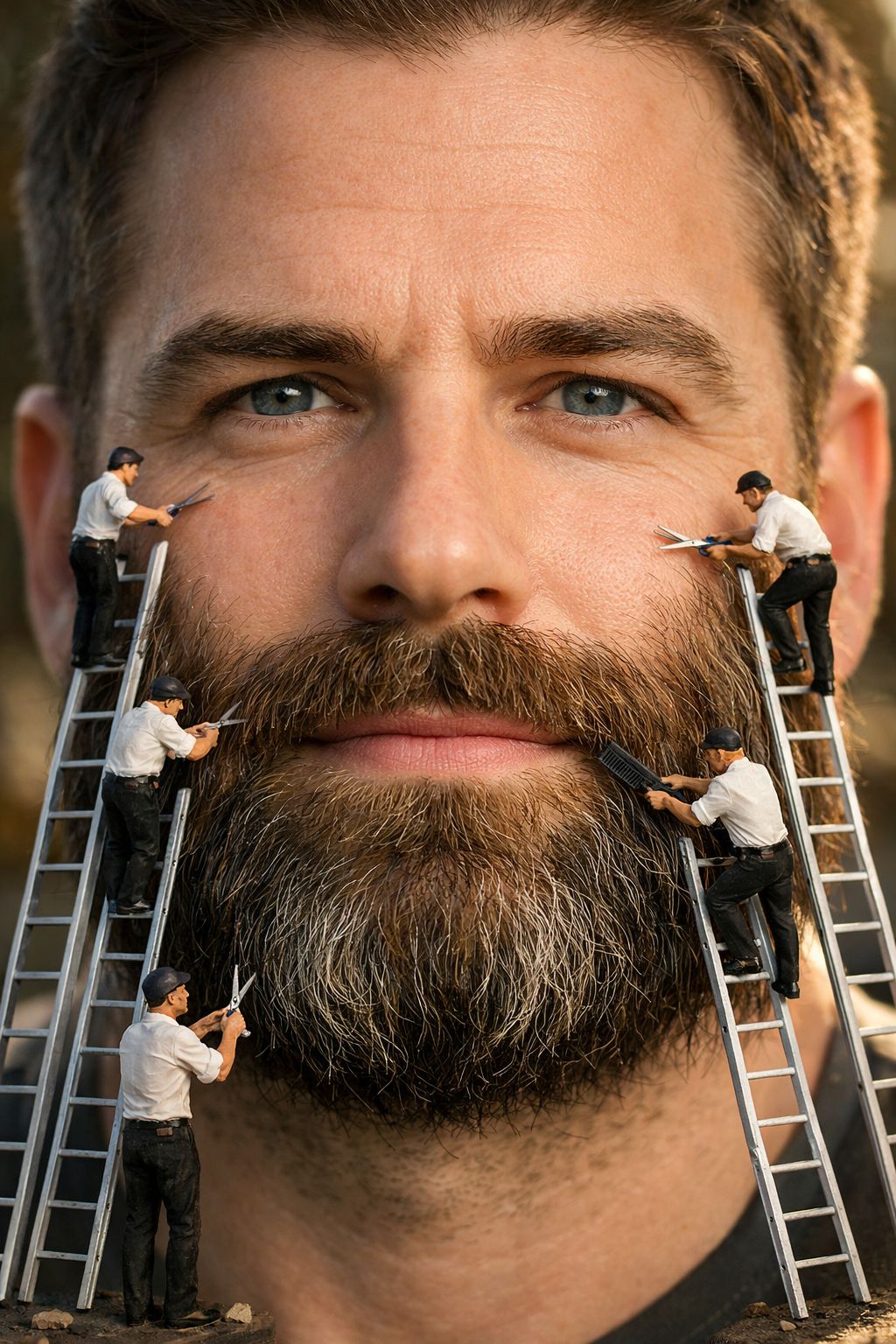 Miniature Barbers and the Beard Giant