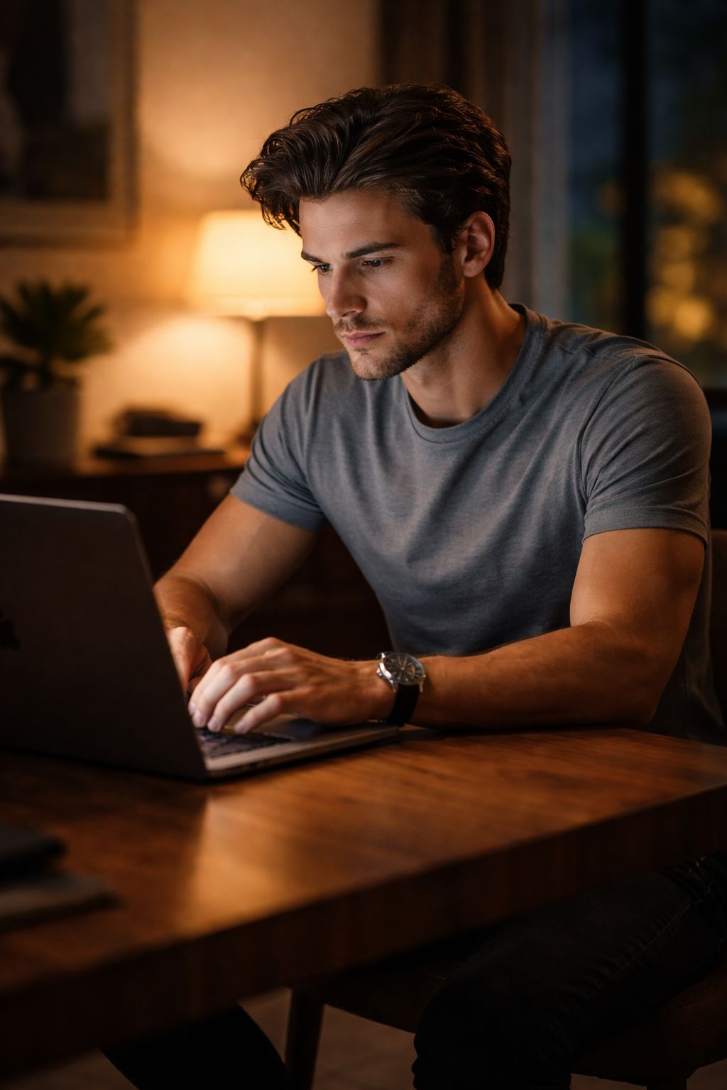 Midnight Focus Focused Professional Portrait