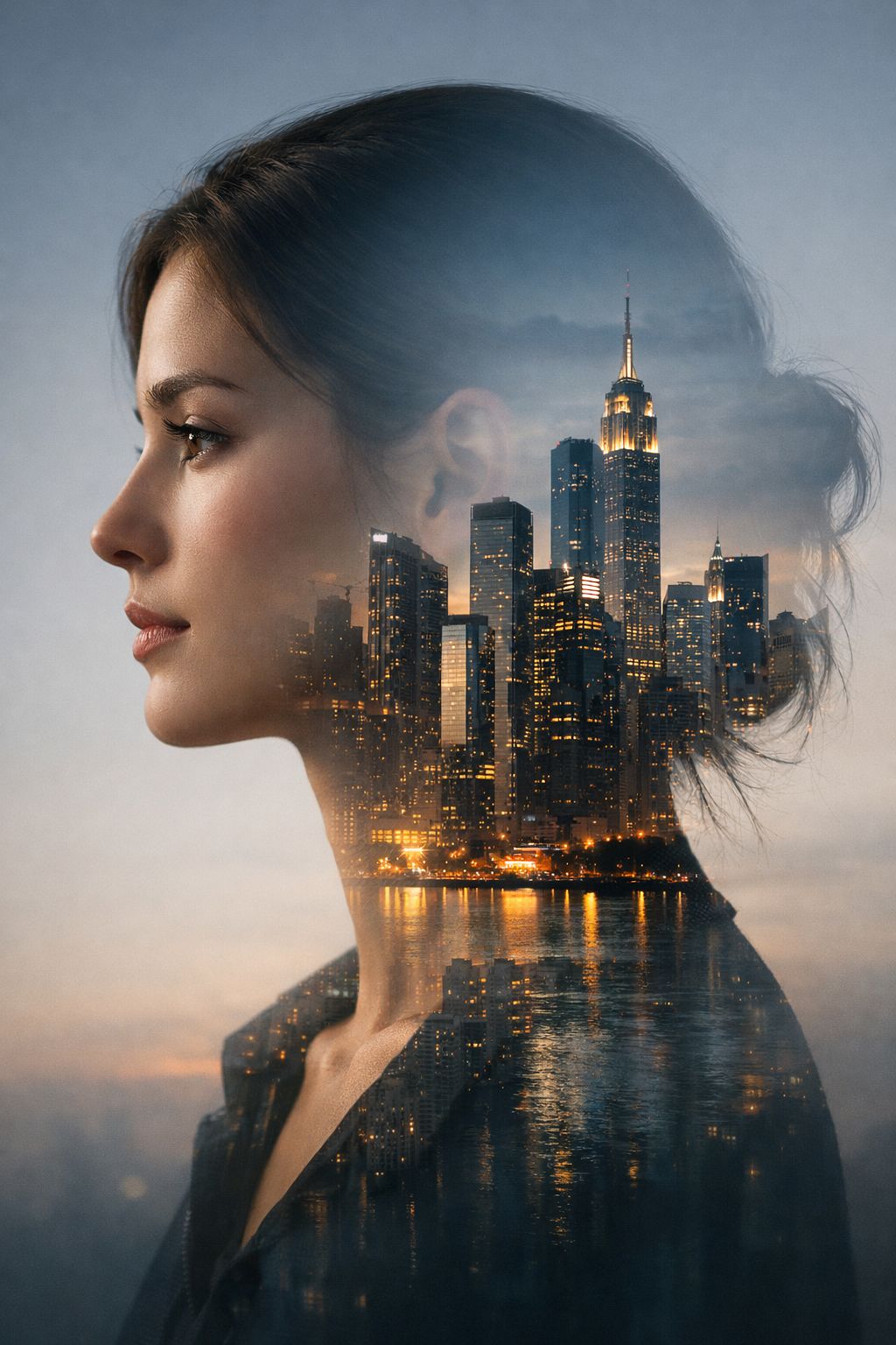 Urban Soul Reflection at Dusk