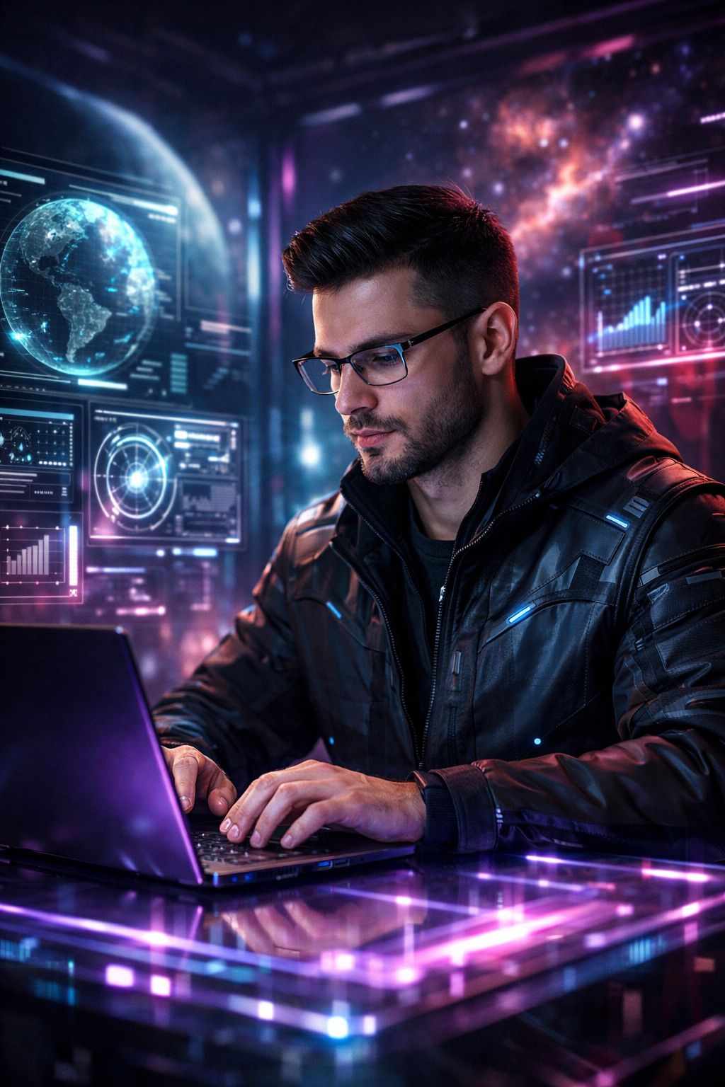 Neon Horizons Workstation