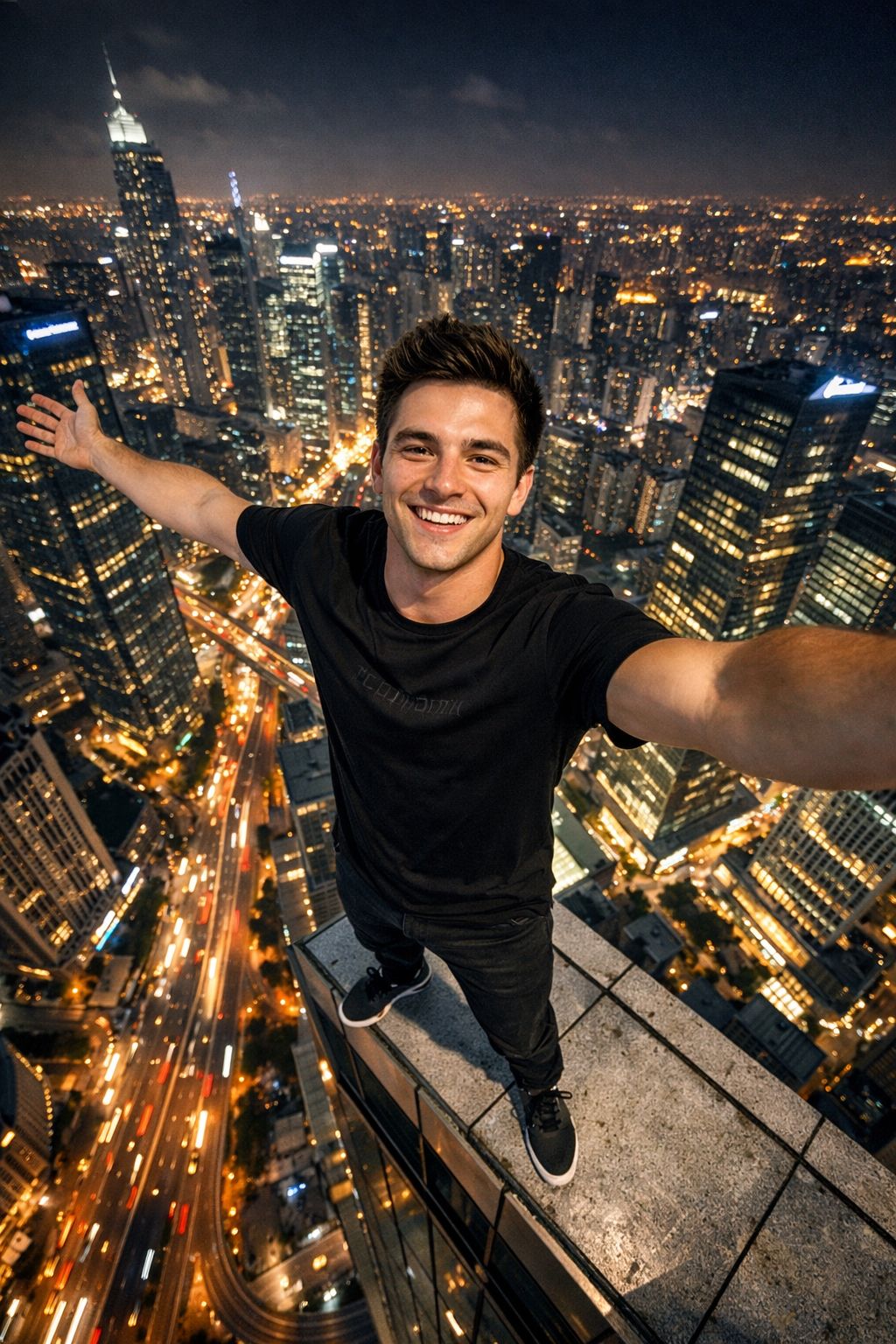 City Edge Midnight Selfie