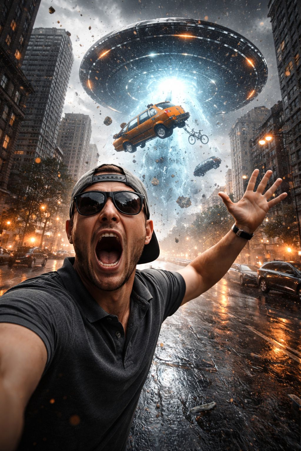 Abduction Panic in the City Street