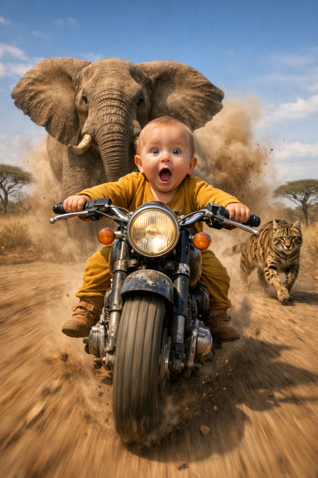 Savanna Speedster's Great Elephant Escape
