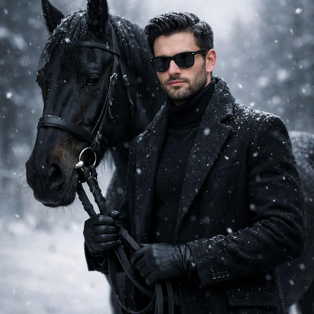 Vogue Equestrian in the Winter Shadows
