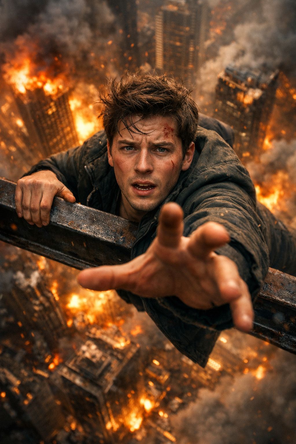Desperate Rescue Above the Burning City