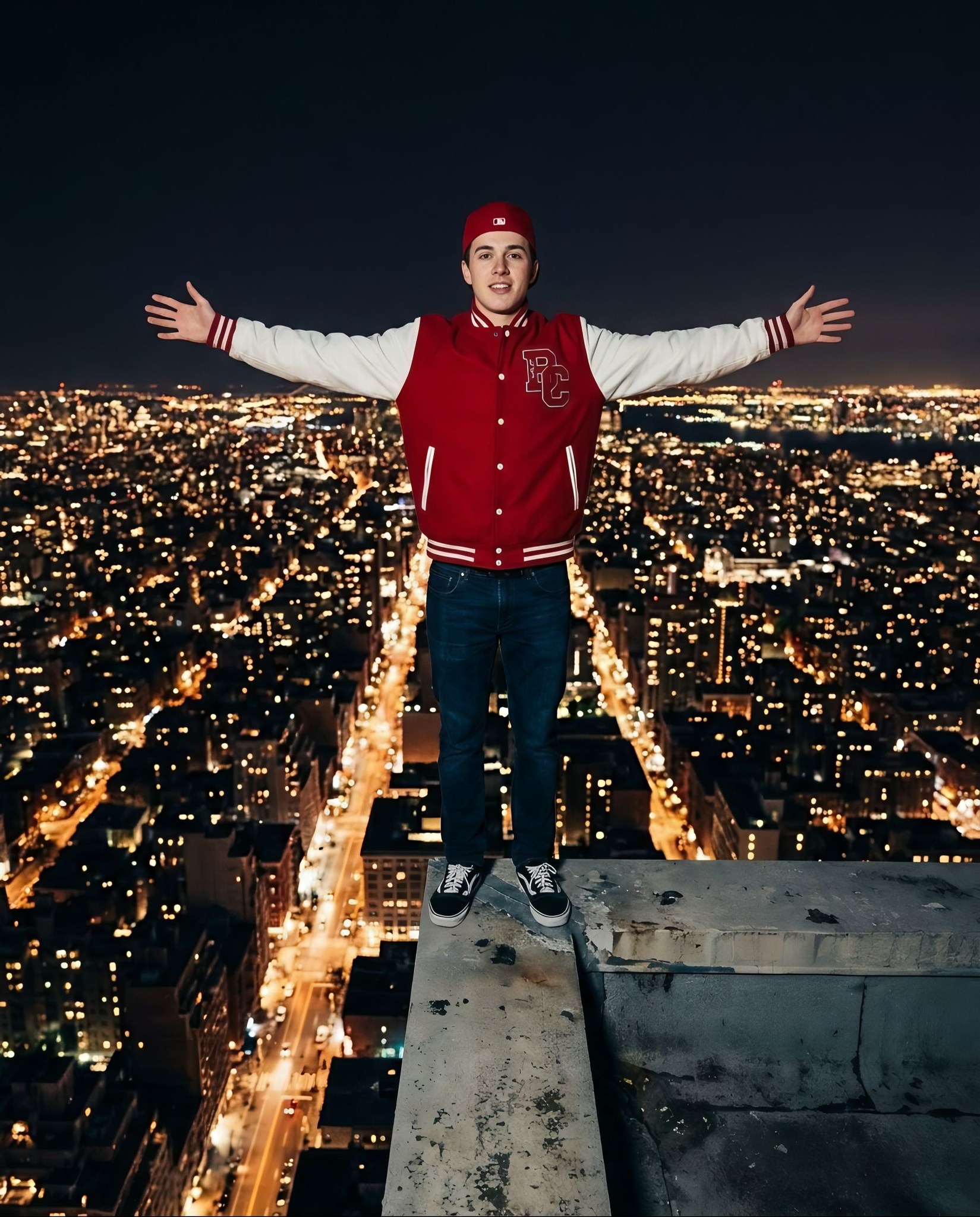Midnight Zenith Fearless Skyscraper Pose