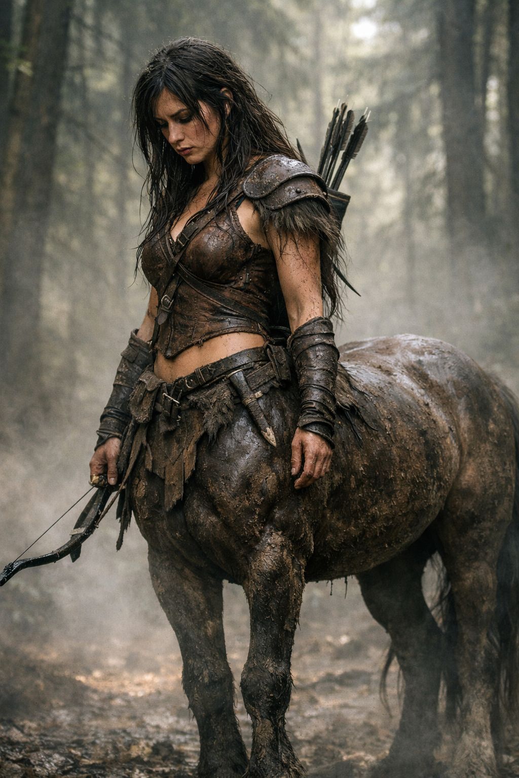 Introspective Forest Centaur Warrior