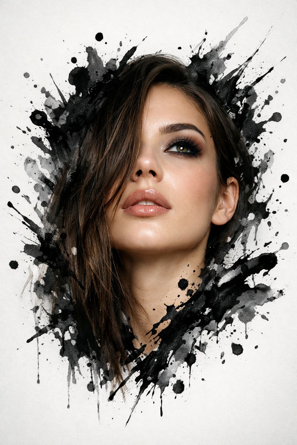 Ink Bloom Portrait