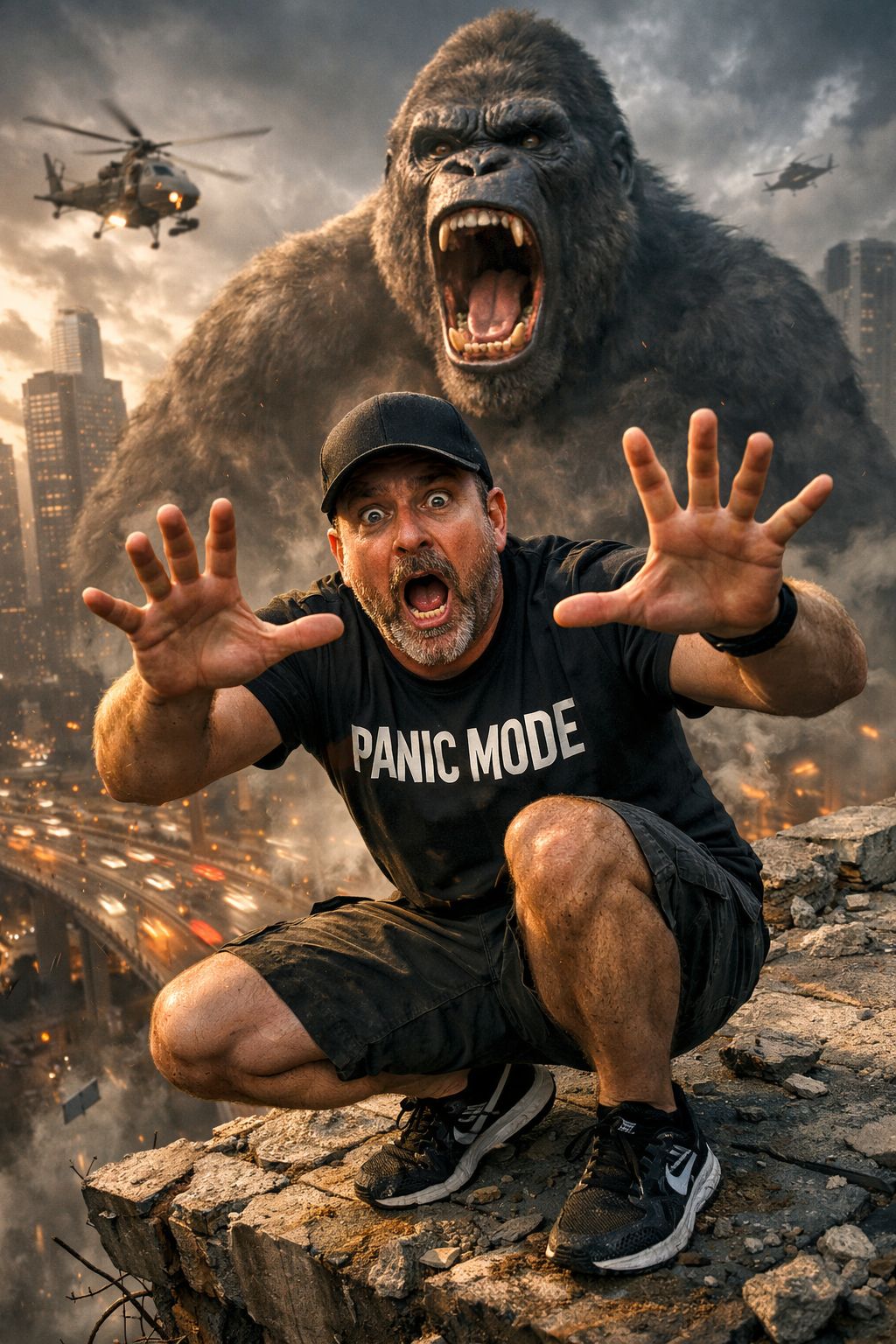 Panic on the Rooftop Edge