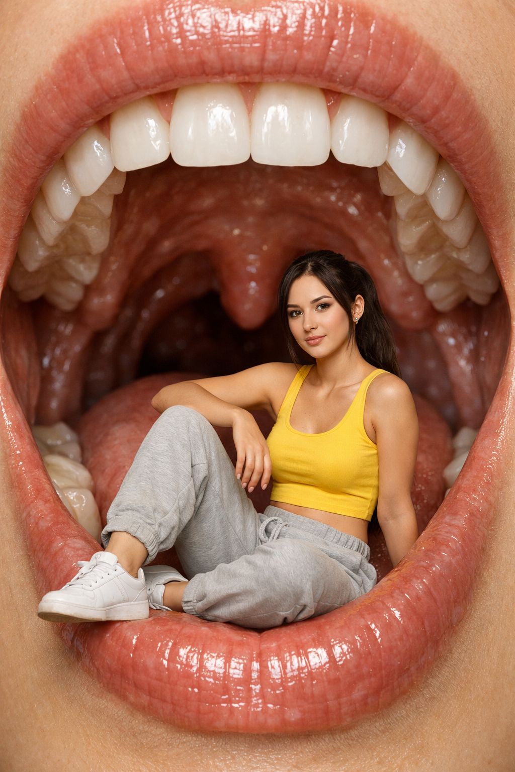 Lilliputian Model in the Gaping Maw