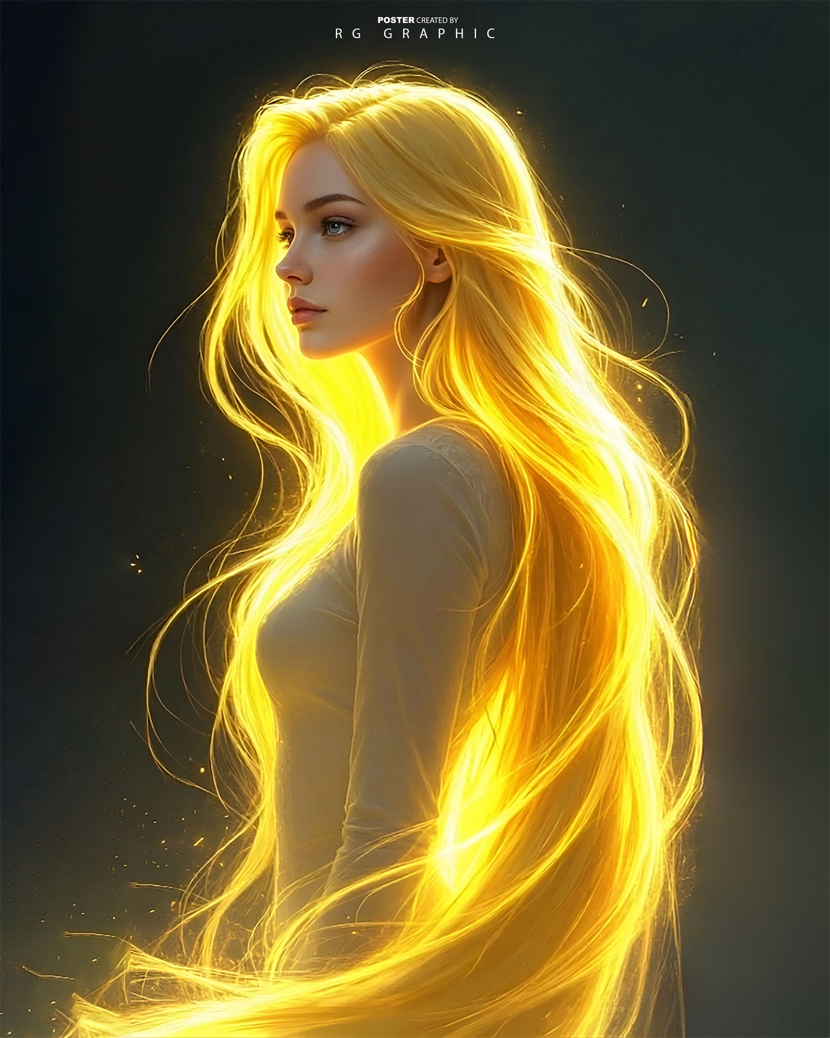 Golden Muse of the Ethereal Forest