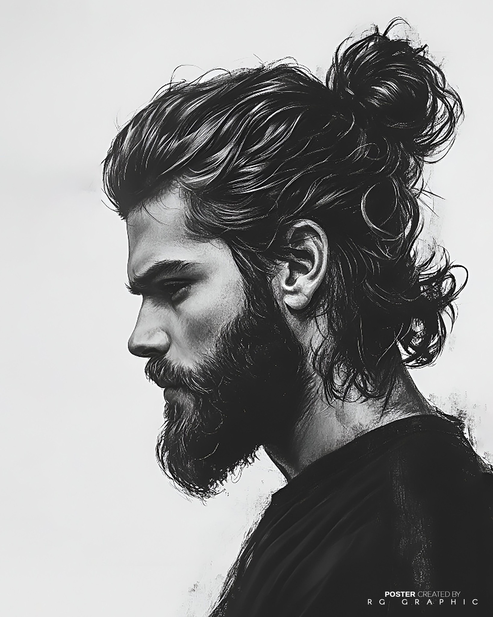 Rugged Monochrome Portrait