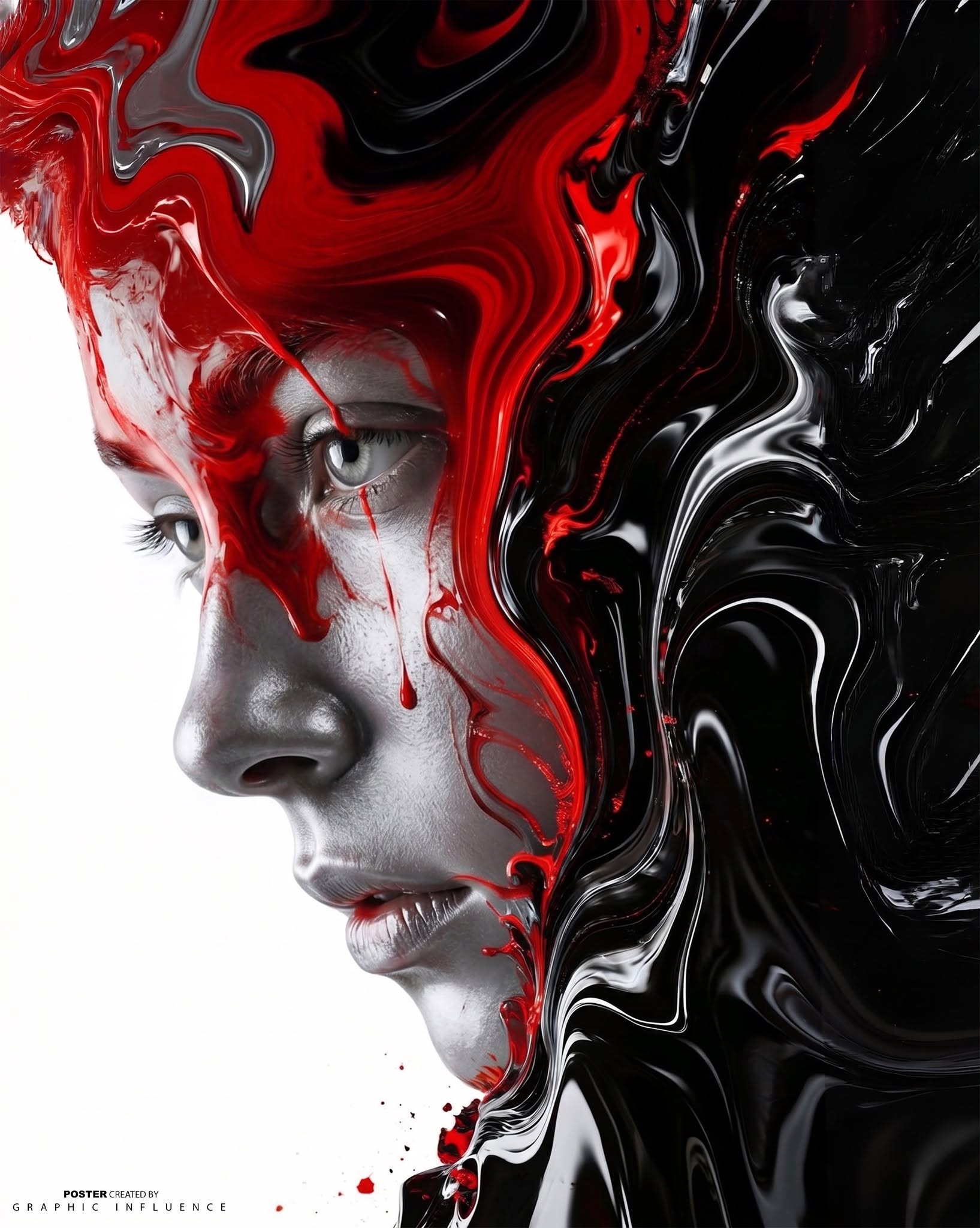 Crimson Marble Liquid Android
