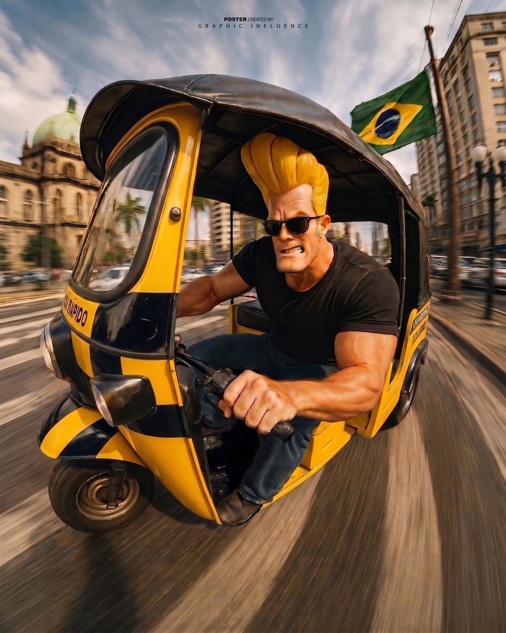 High-Octane Brazilian Rickshaw Drift