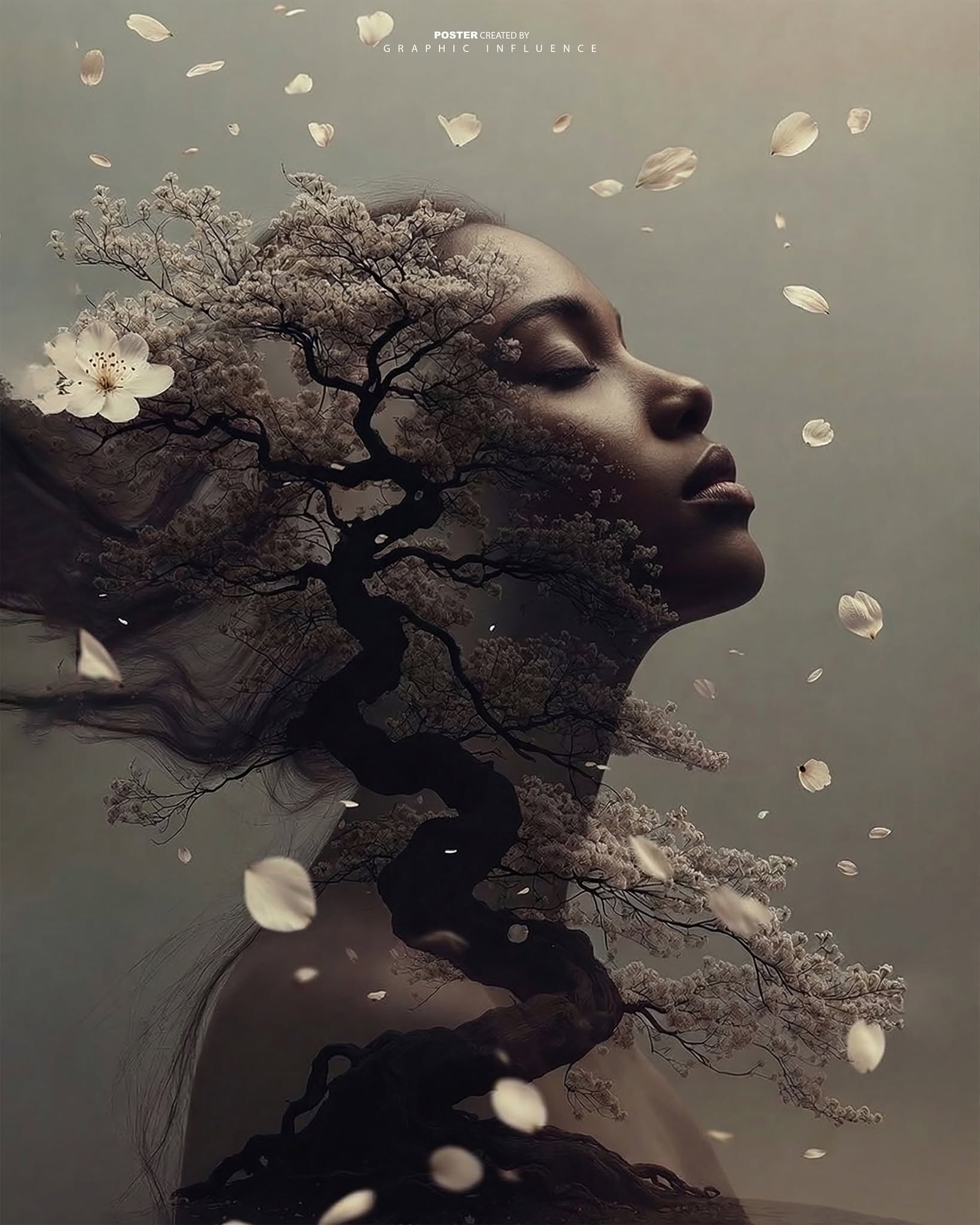 Eternal Bloom in Sepia Silence