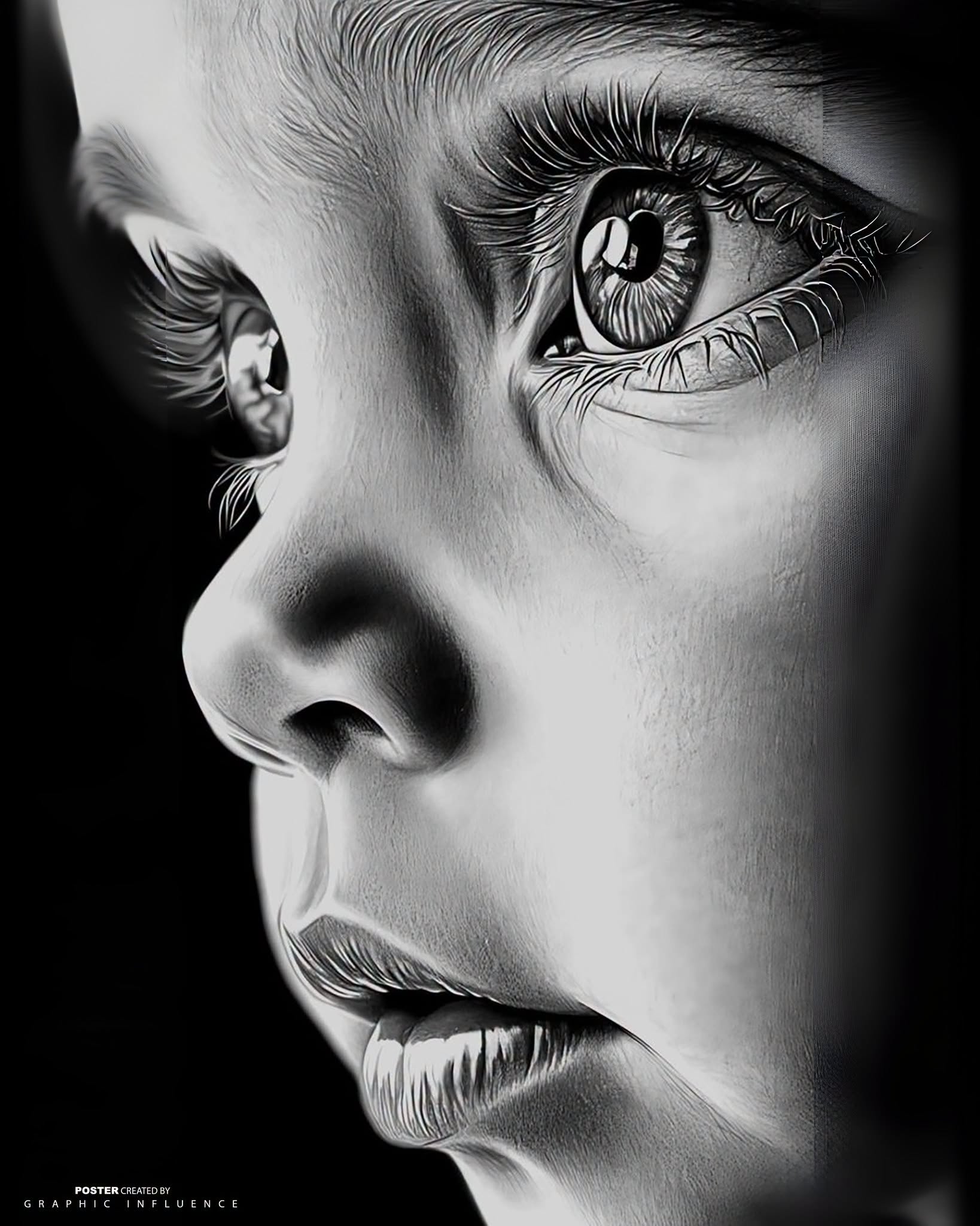 Monochrome Innocence in Silent Shadow