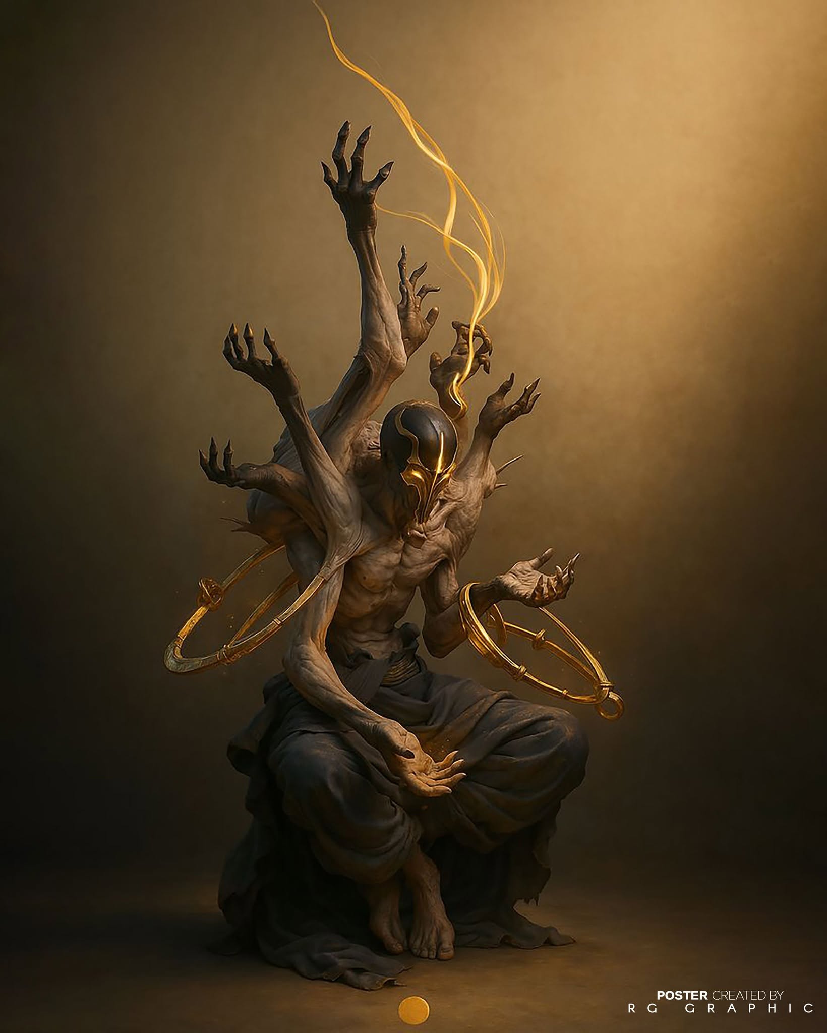 Golden Mask of the Multilimbed Deity