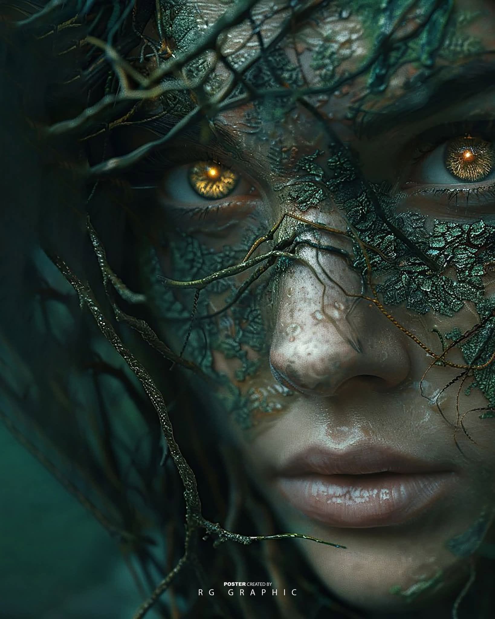 Gaia's Rebirth in the Mossy Shadows
