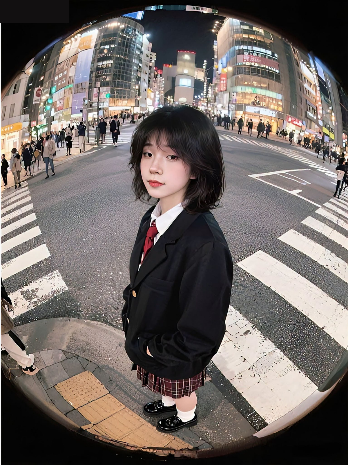 Dramatic Tokyo Student Night Fisheye