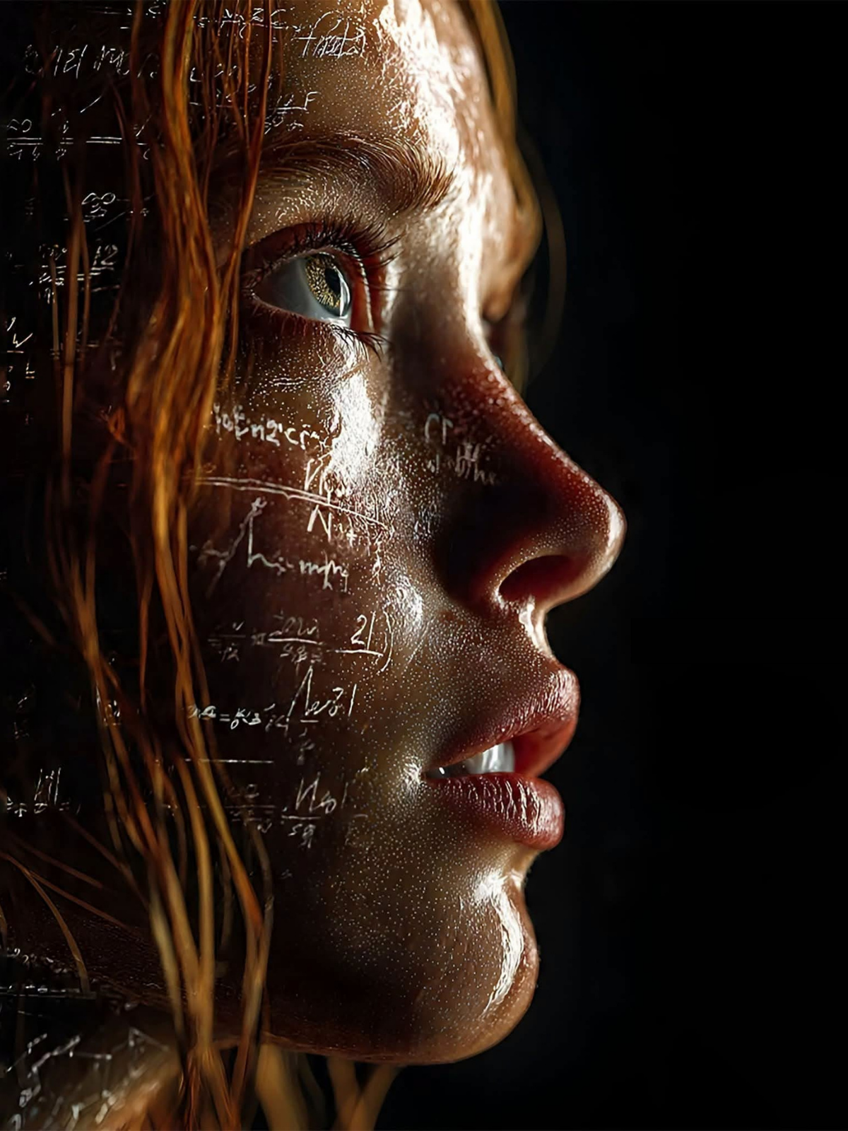 Mathematical Genius: Cinematic Sci-Fi Portrait