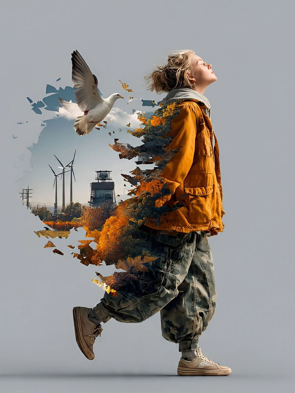 Dissolving Into Freedom's Autumn Landscape