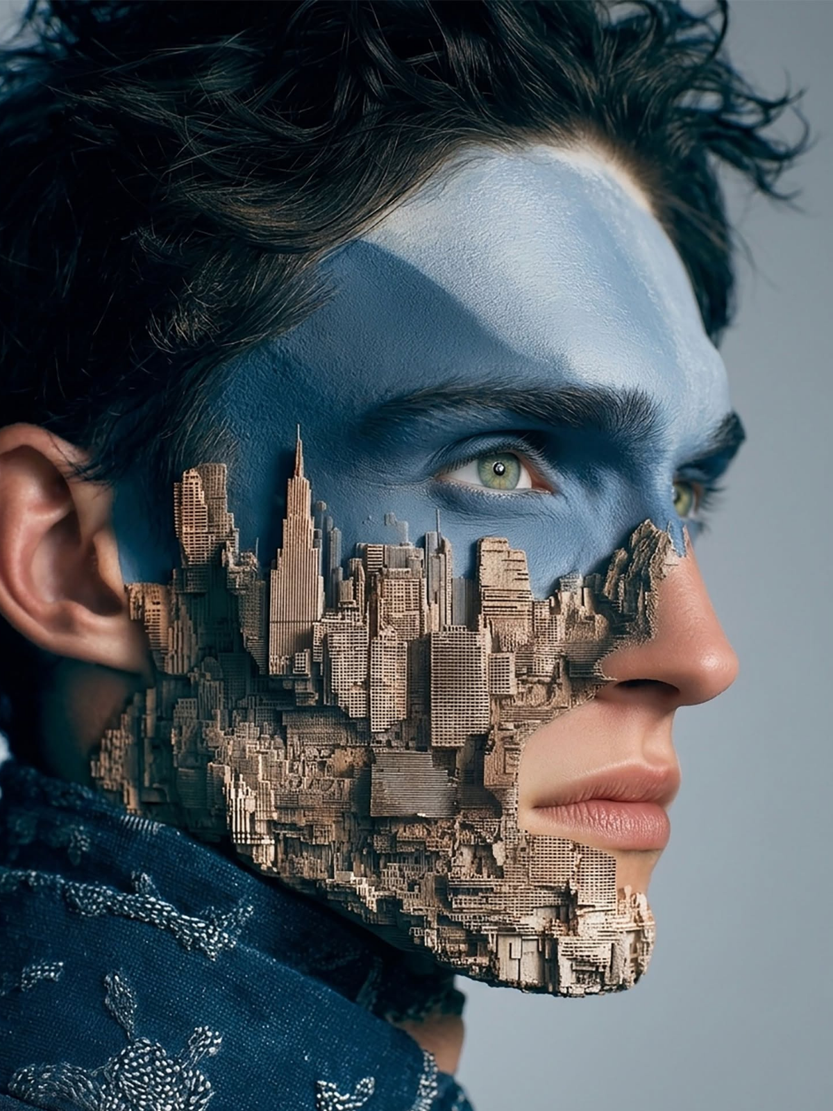 Surreal City Skin Portrait