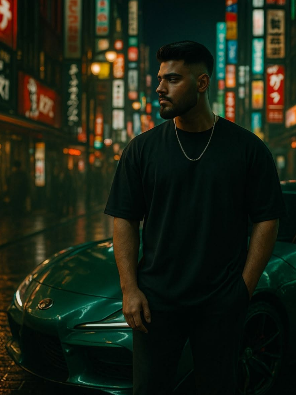 Tokyo Neon Glow, Emerald Supra Dream