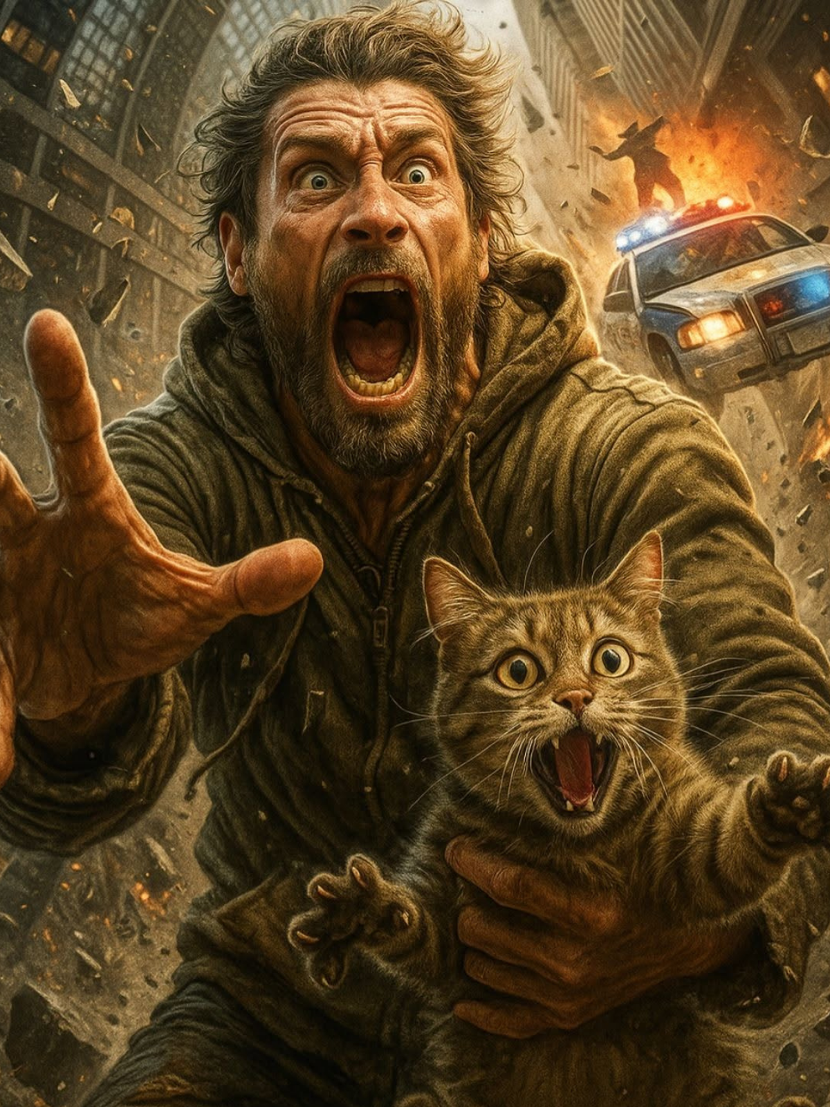 City Falls: Man, Cat, Pure Terror