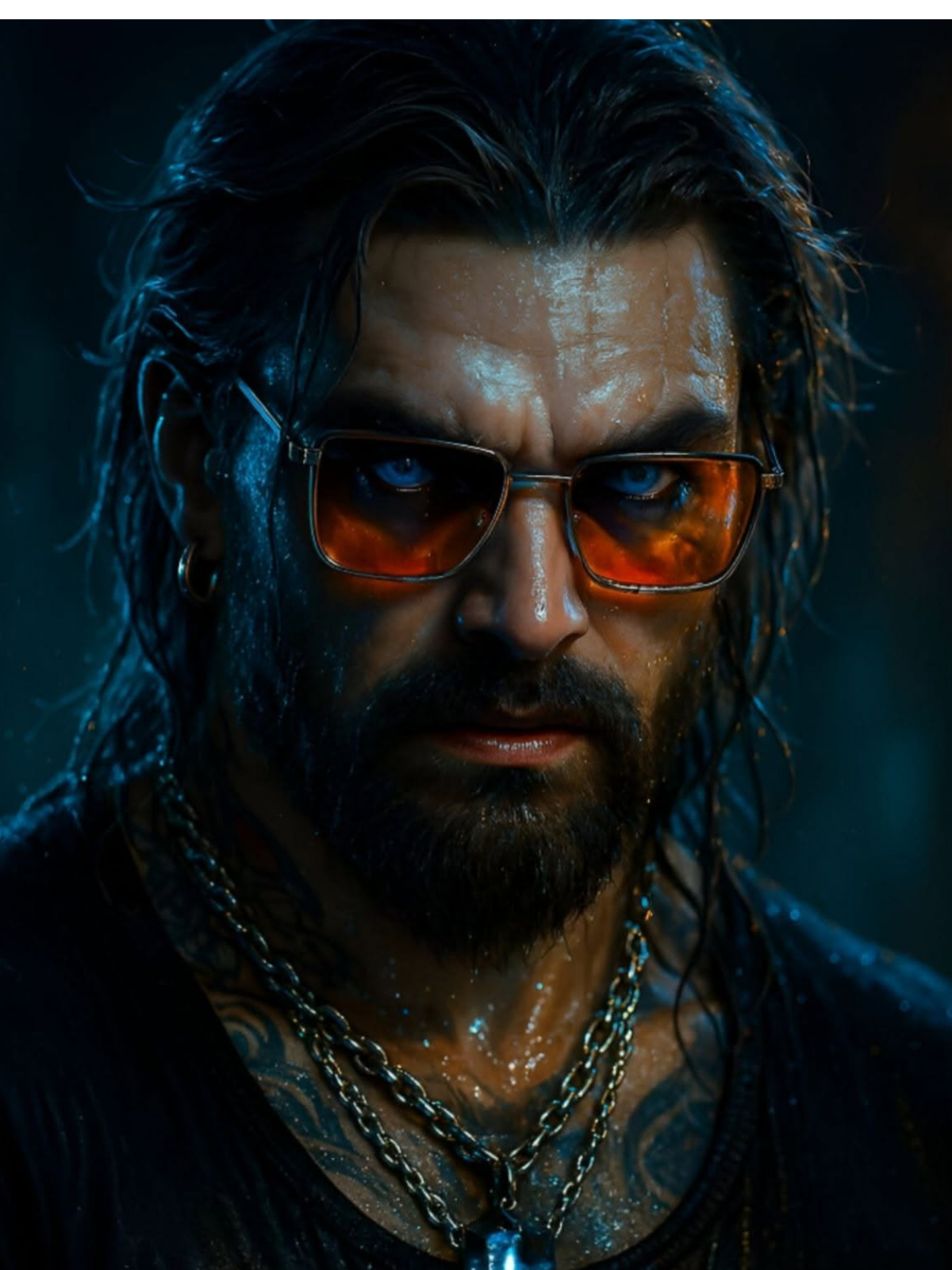 Intense Wet Aviator, Blue Crystal Gaze