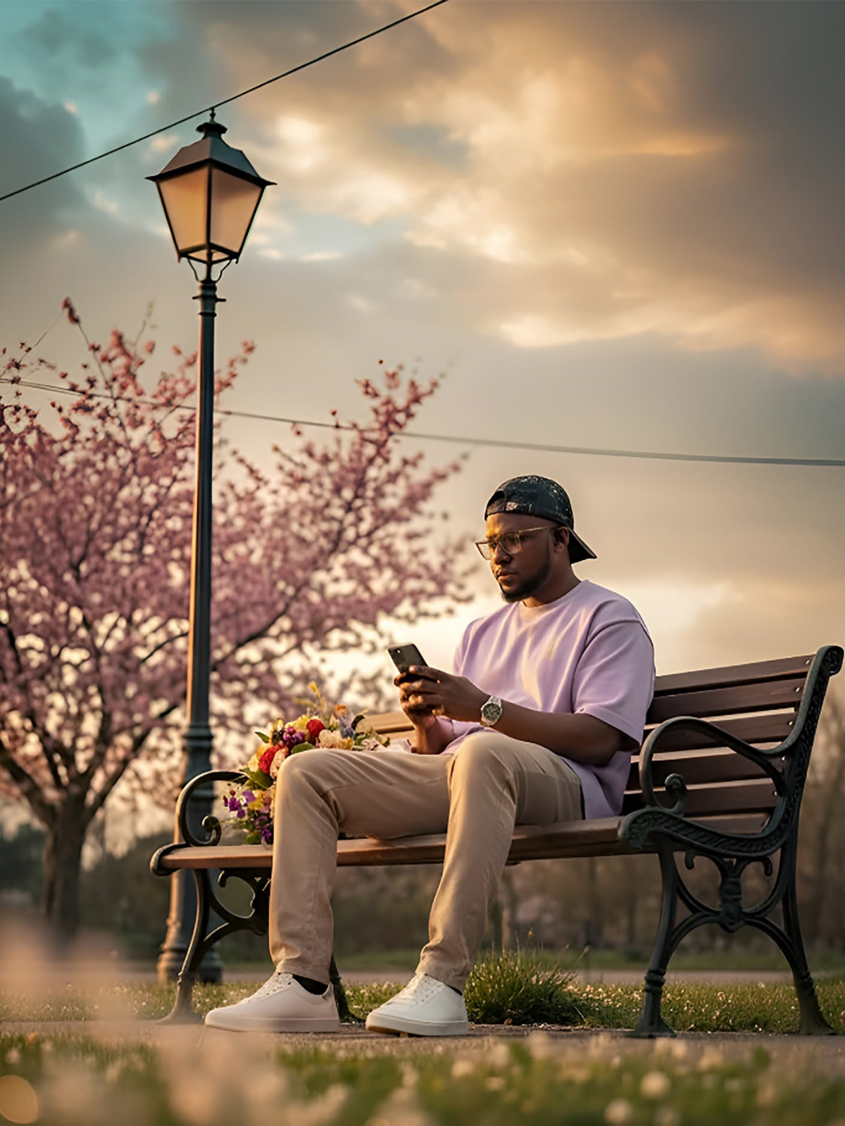 Golden Hour Park Scroll
