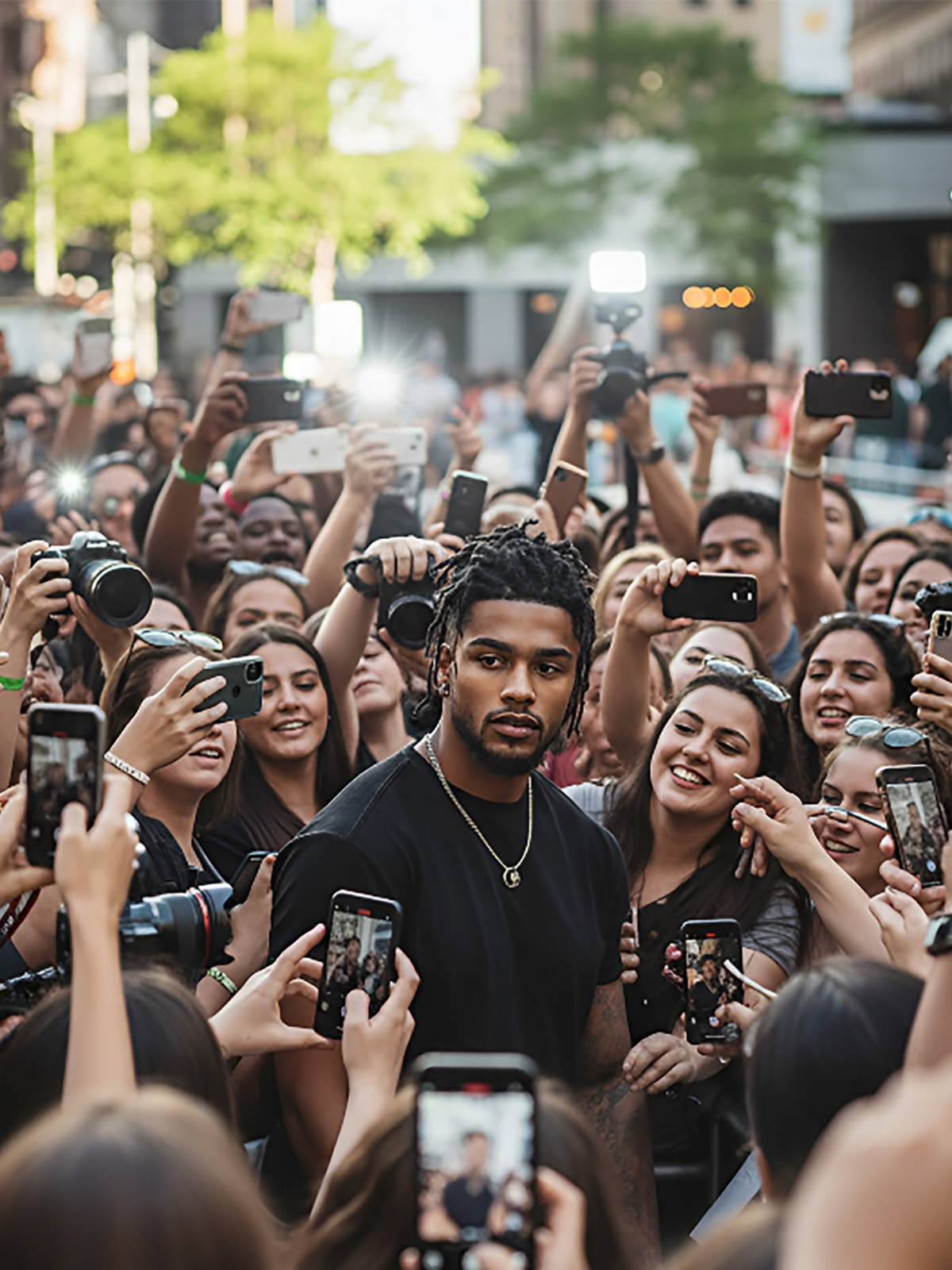 Paparazzi Frenzy: Celebrity Candid Moment