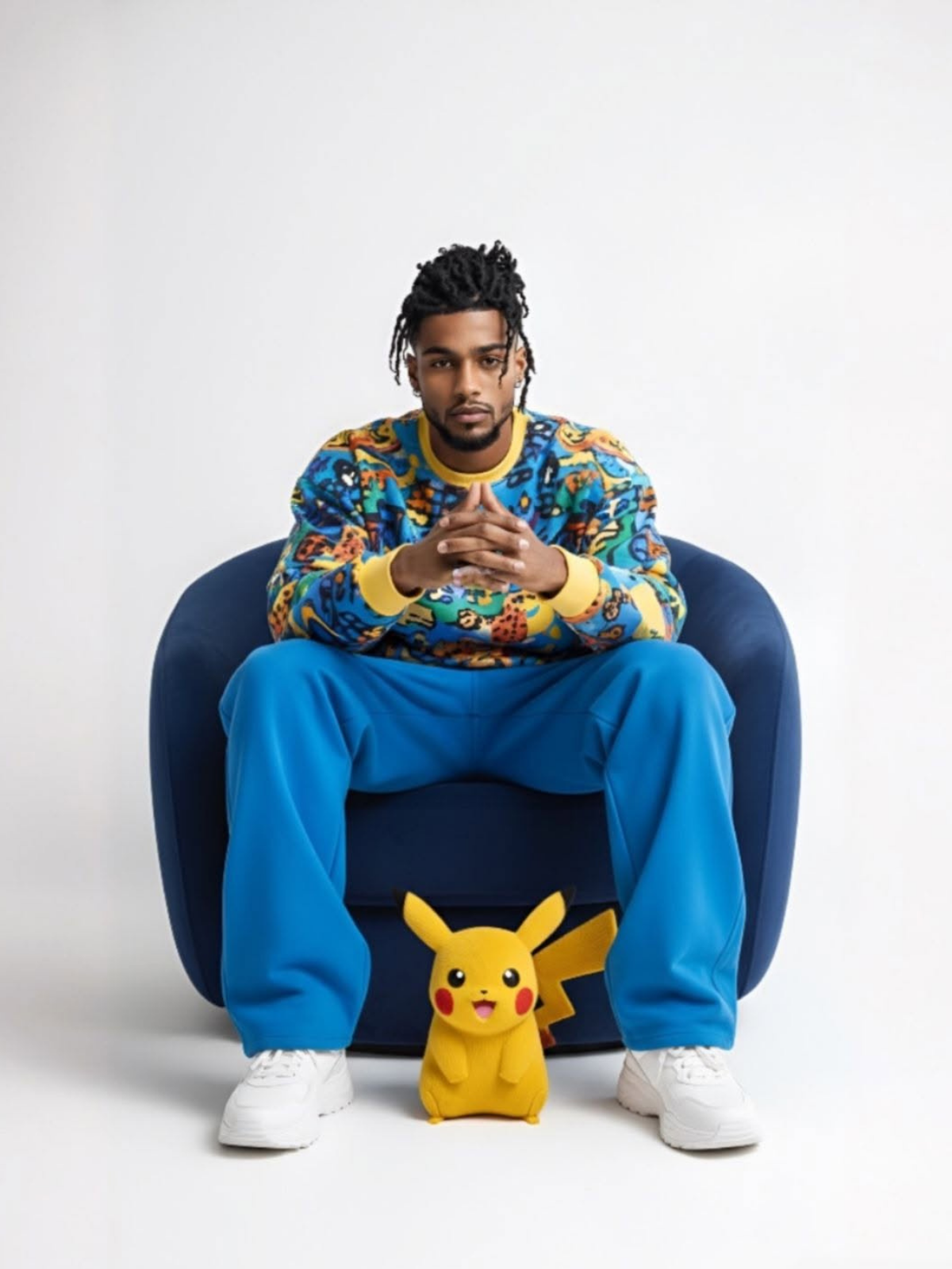 Hyper-realistic Studio Streetwear with Pikachu