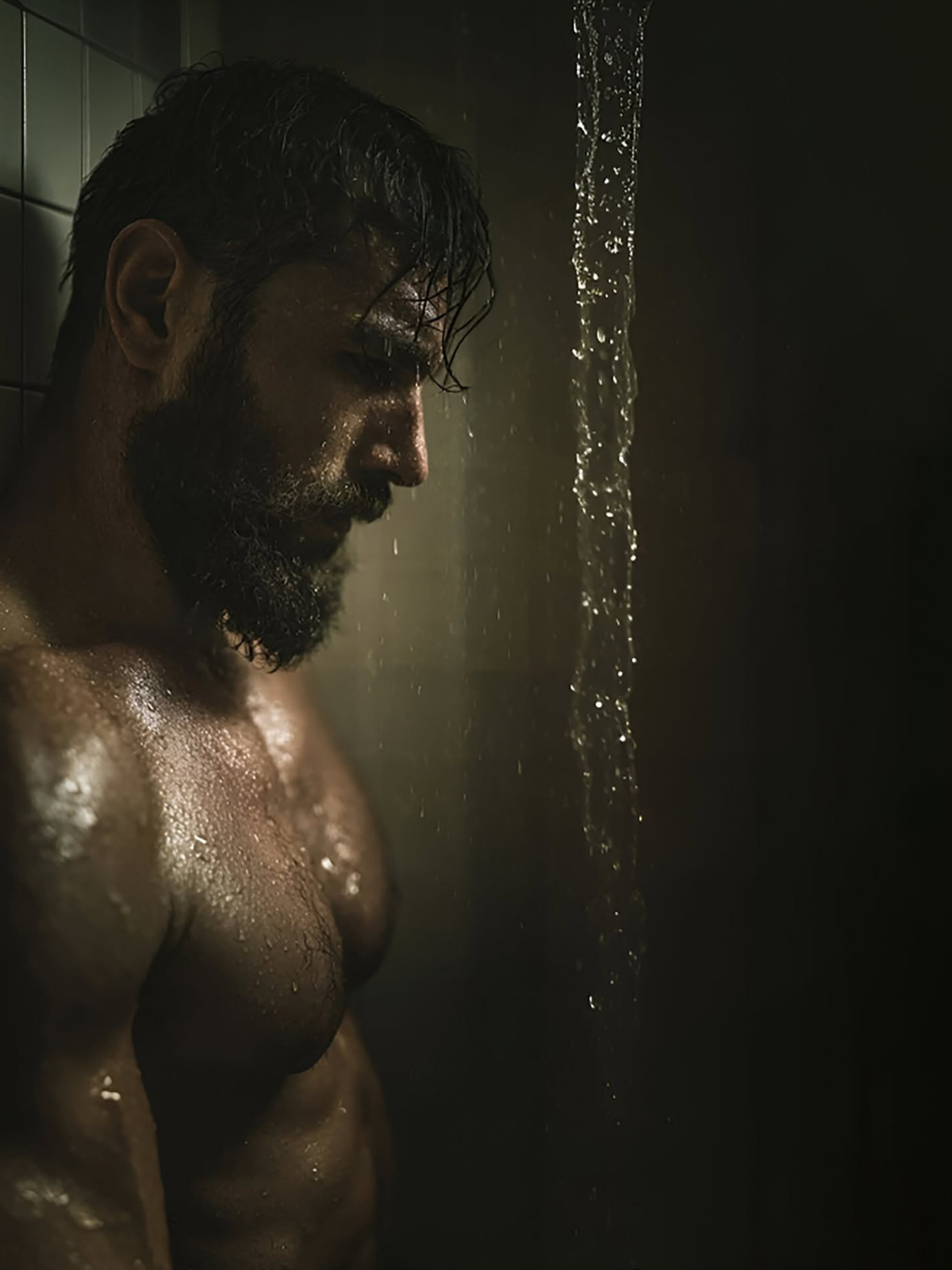 Cinematic Shower: Intense Solitude