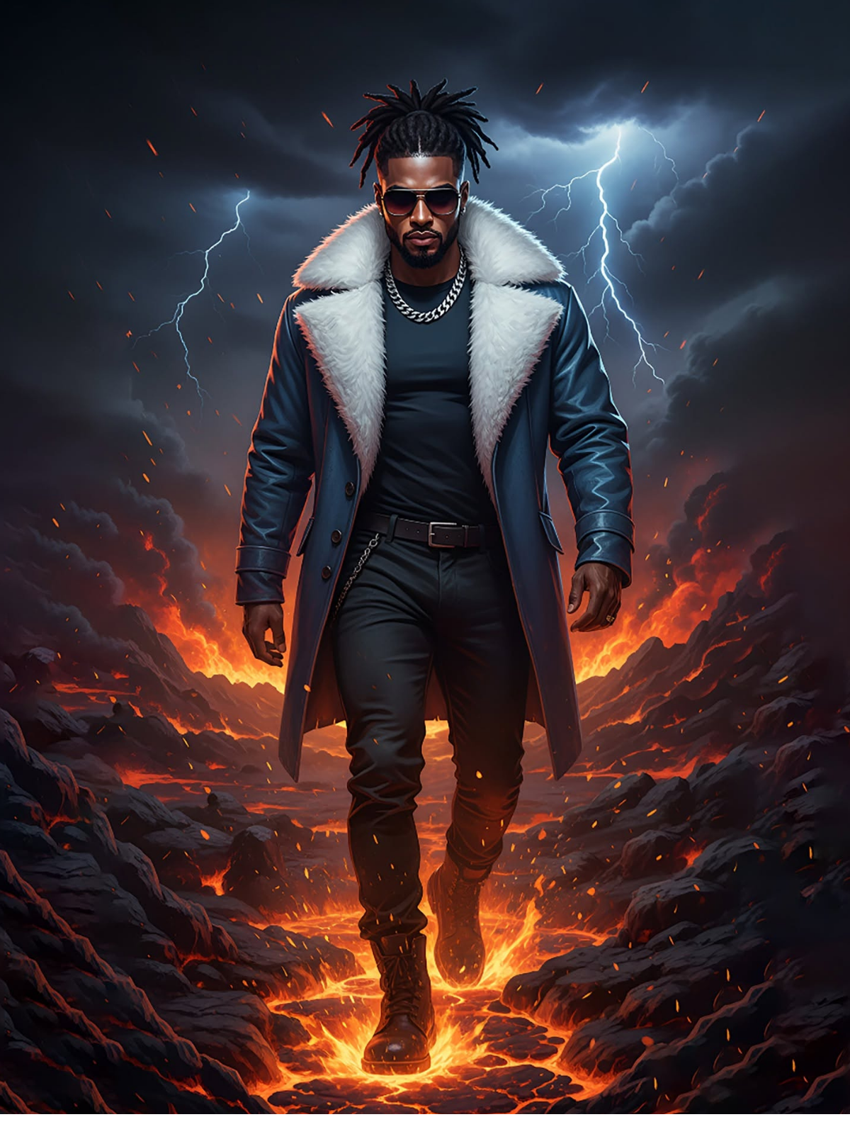 Lava Strider, Epic Blue Jacket