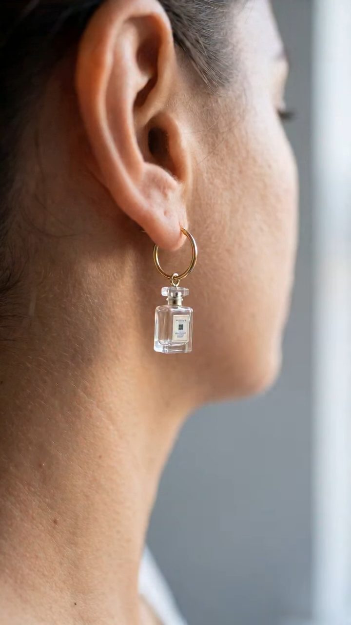Miniature Spray Bottle Earring Mist
