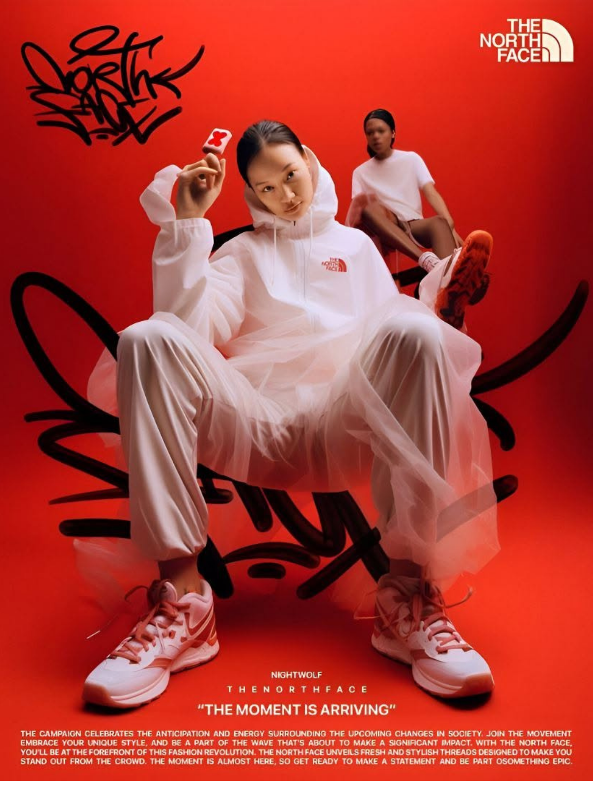 Bold Red Graffiti Fashion Studio