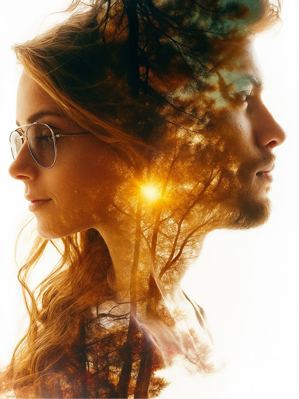 Forest Souls Double Exposure Portrait