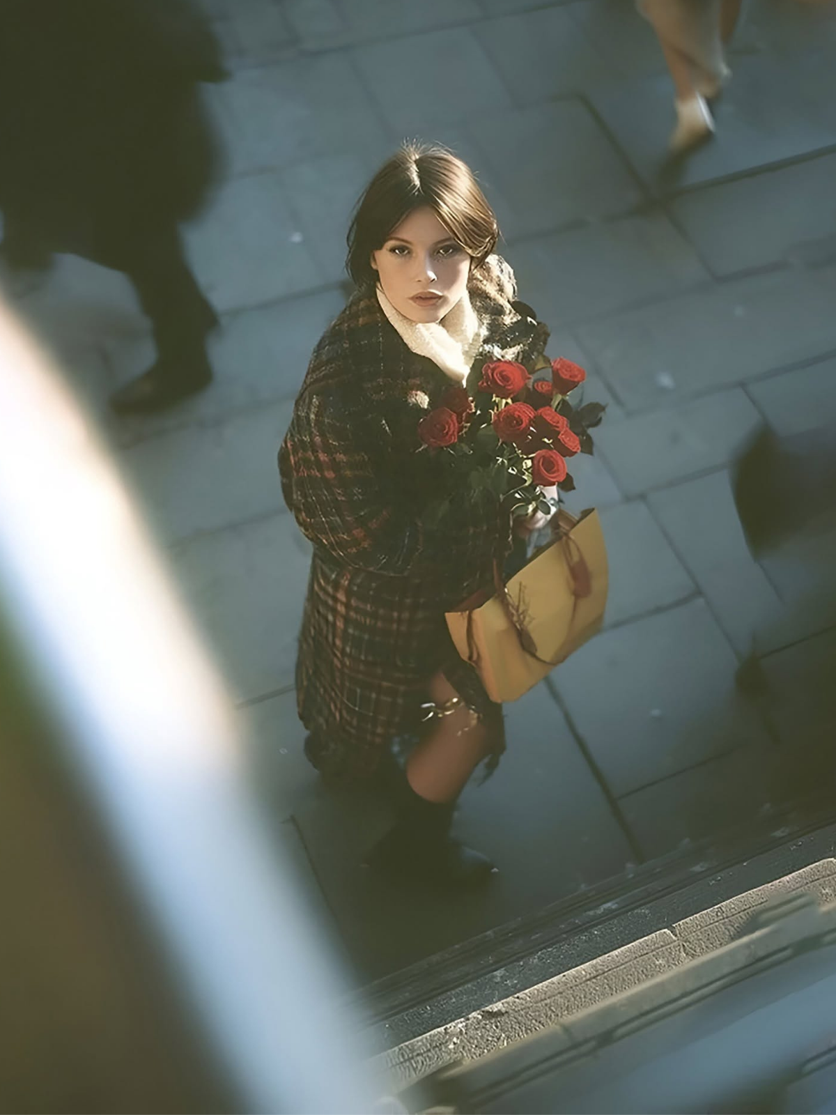 Emotional Urban Gaze: Golden Hour Roses