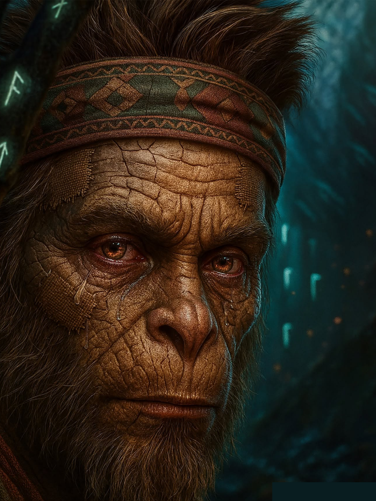 Ancient Ape Shaman: Mystic Forest Gaze