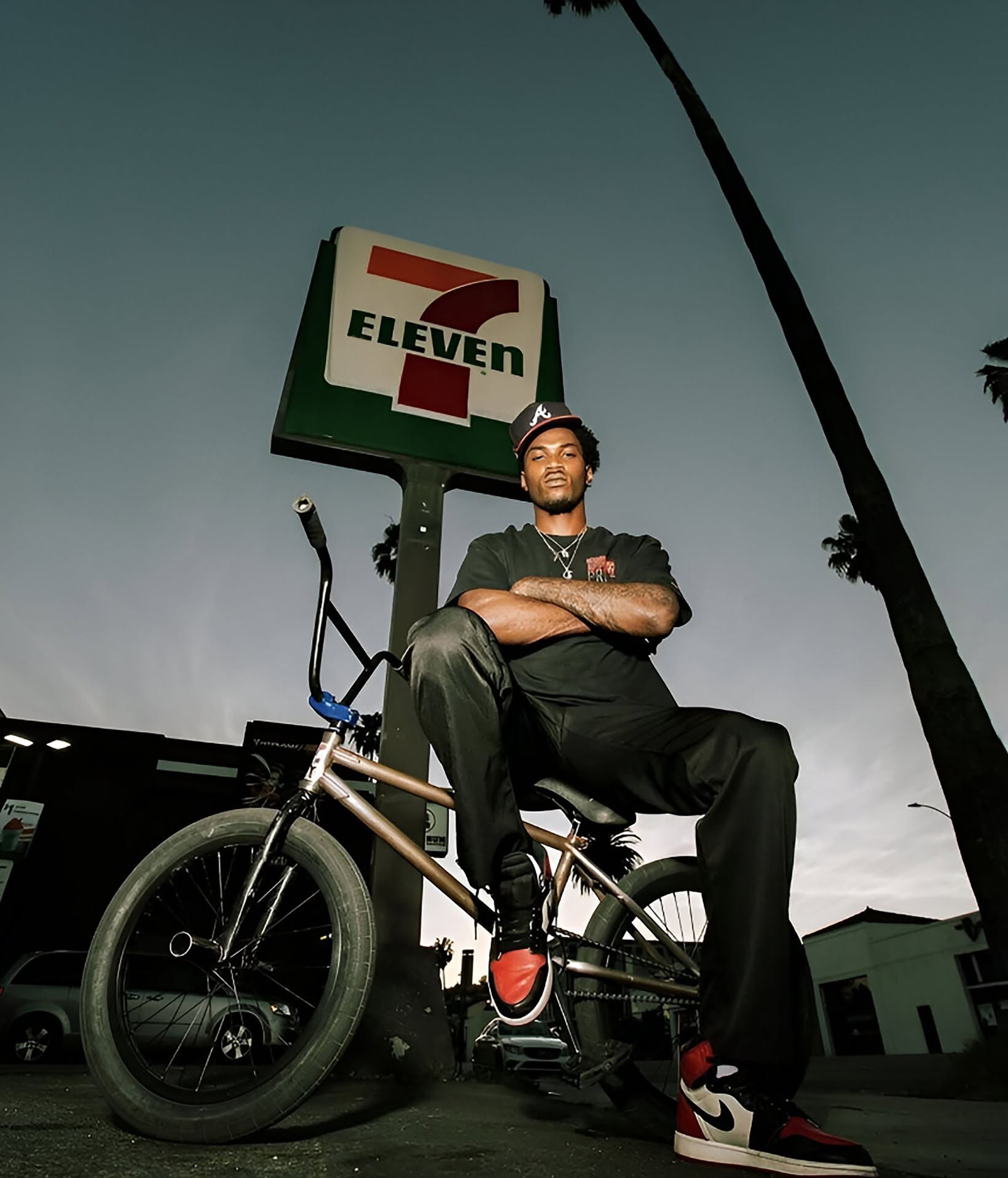 Gritty BMX Rider: 7-Eleven Neon Dusk