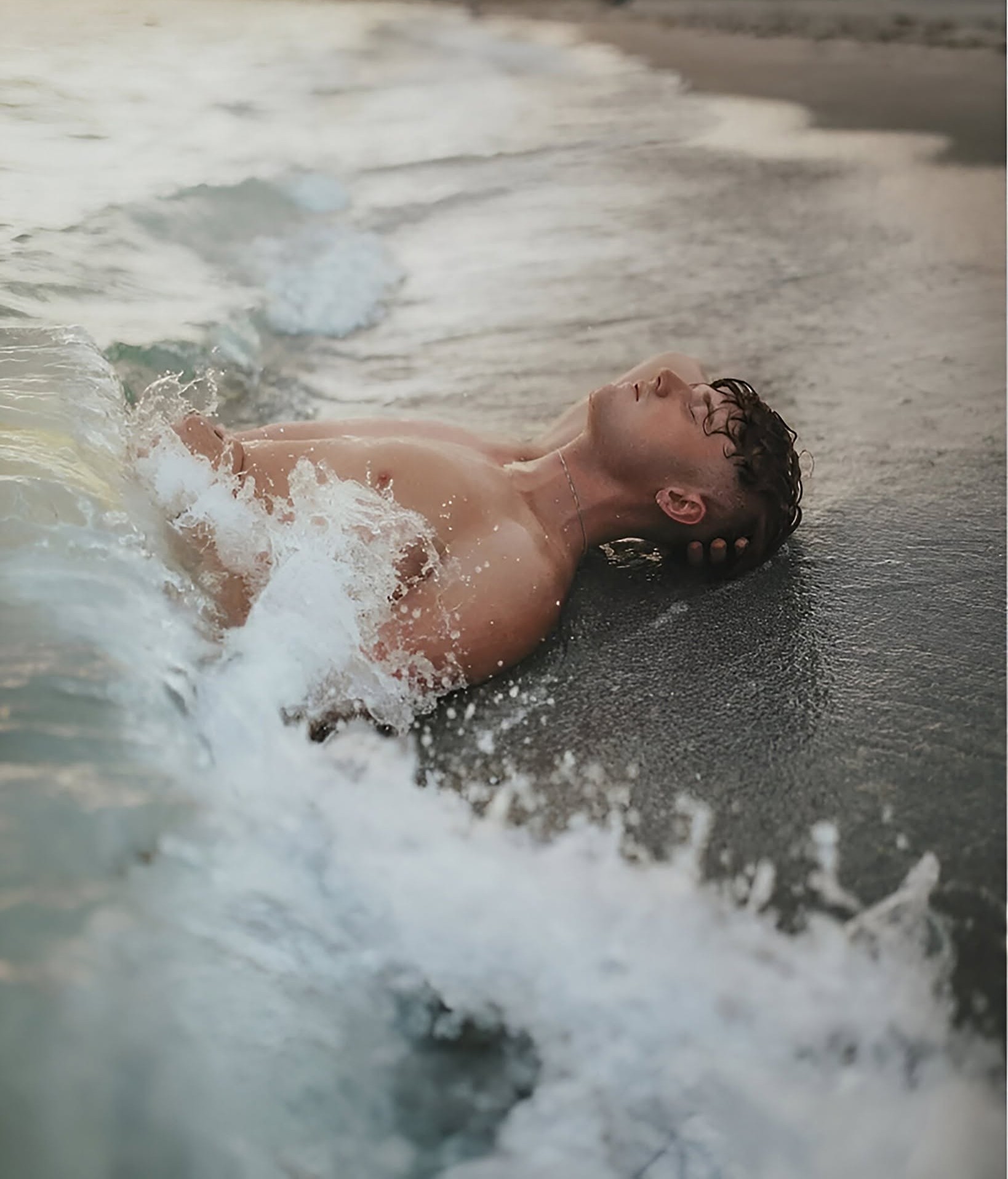 Golden Hour Ocean Surrender