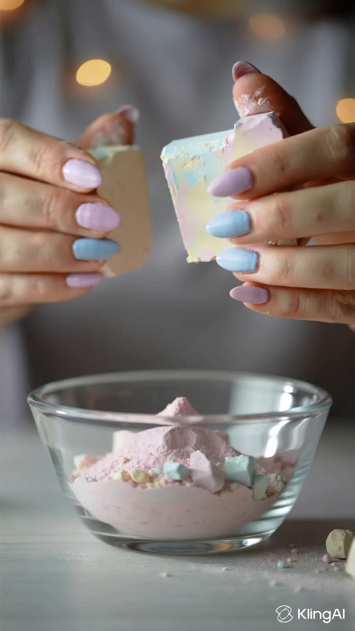 Dreamy Pastel Chalk Sparkle ASMR