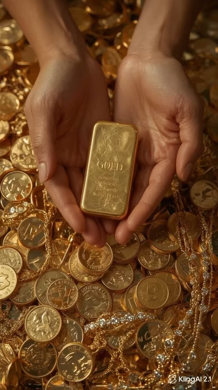 Crushing Gold Bar into Shimmering Dust