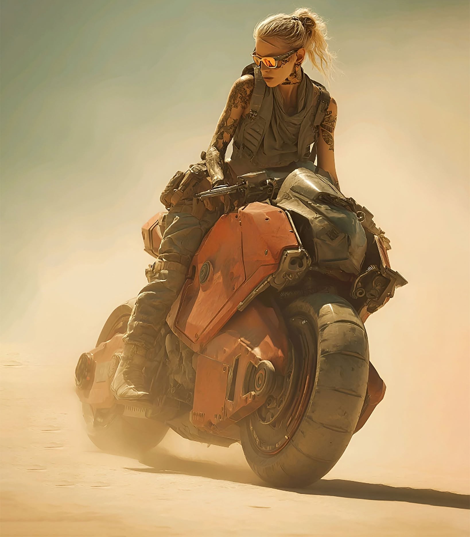 Armored Biker Queen of the Sands