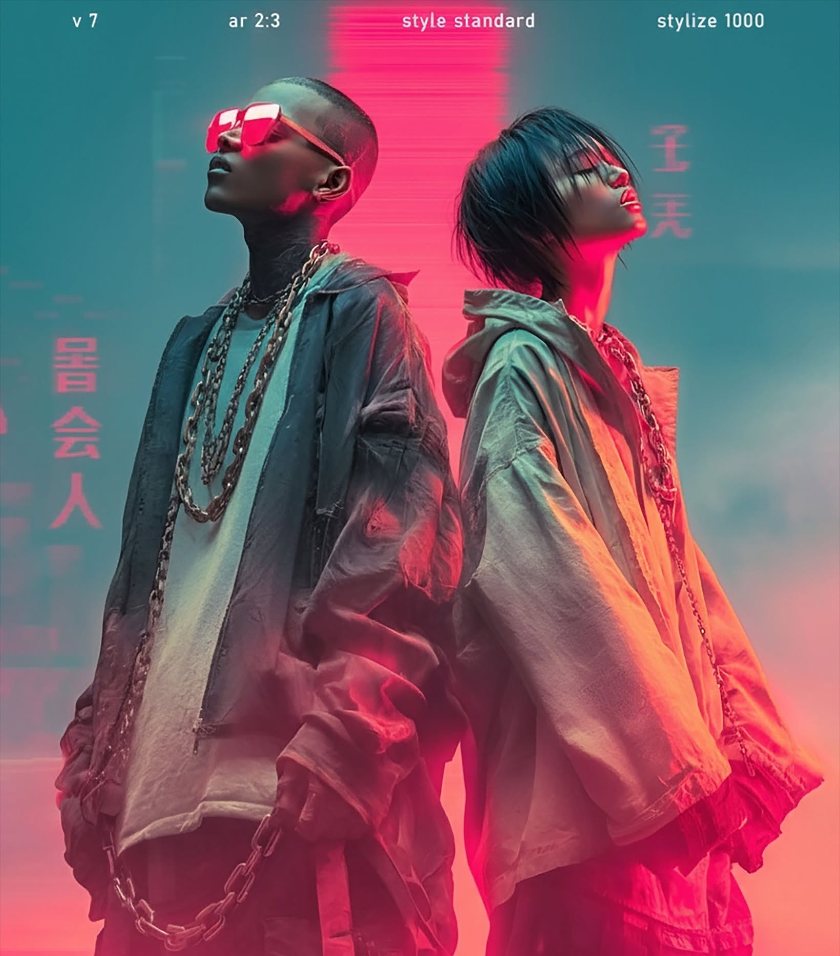 Cyberpunk Editorial: Neon Future Fashion