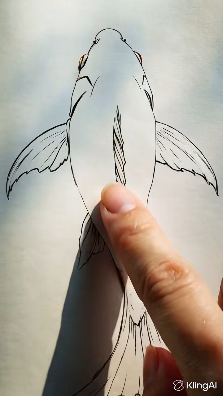 Serene Koi Sketch Awakens