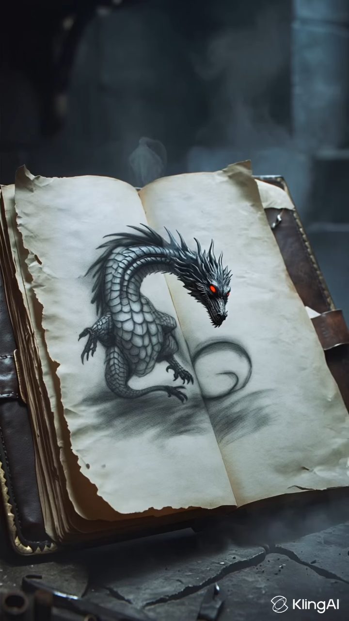 Shadow Dragon Rises From Ancient Tome
