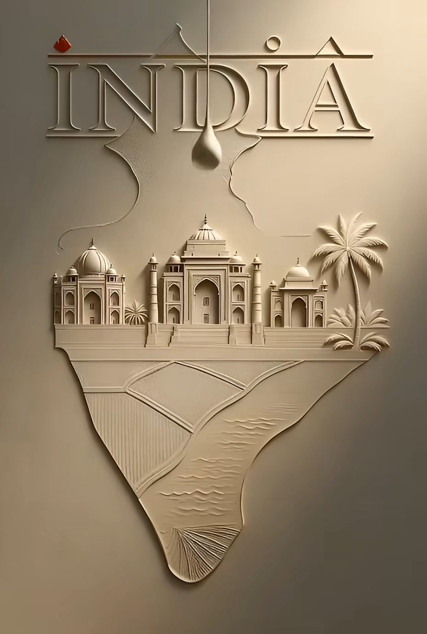 Animated Indian Relief: Blooming Colors